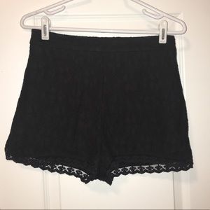 Urban Outfitters Kimchi high waisted lace shorts